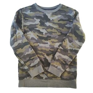 Cat & Jack boys camo green/gray sweatshirt size M.